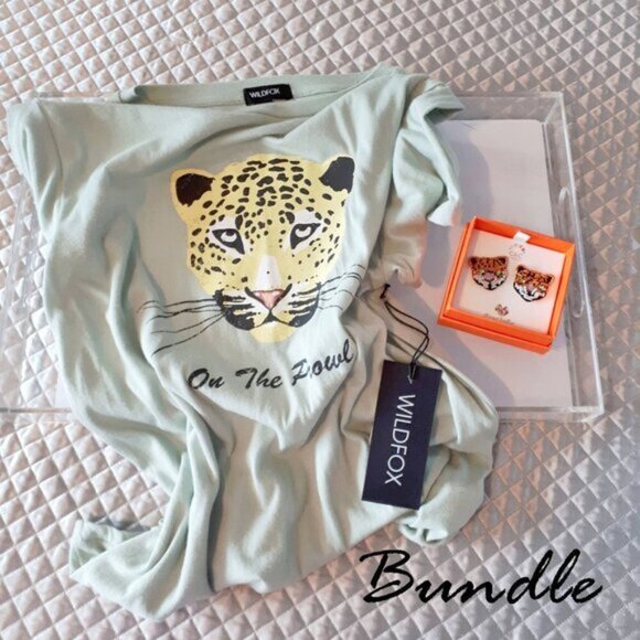 inchGo Get Em Tigerinch t-shirt & earring bundle set - Picture 2 of 9